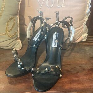Steve Madden Black Studded Heels